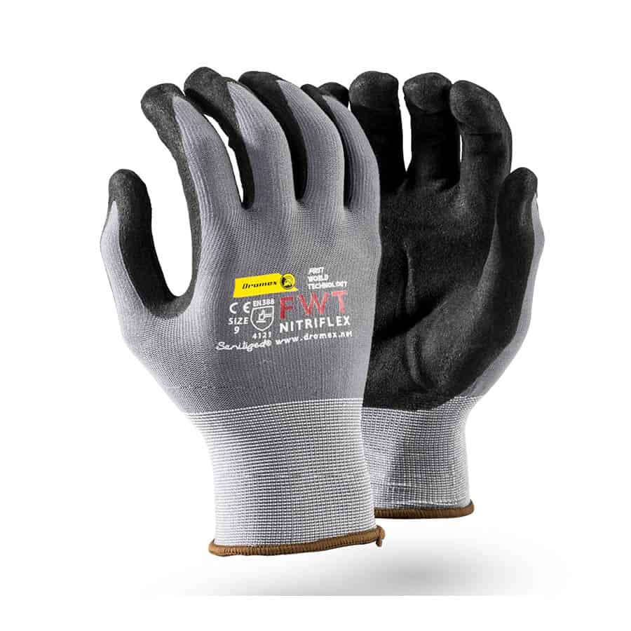 Nitrile Palm Coated Gloves